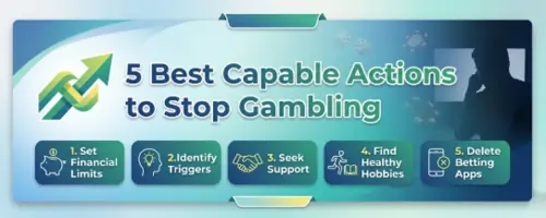 5 best capable actions to stop gambling