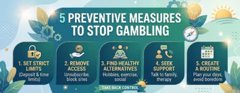 5 preventive measures to stop gambling